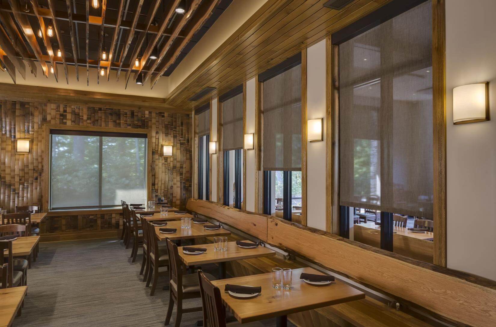 Interior Restaurant with Large Windows